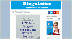 Desktop Screenshot of bloguistics.com